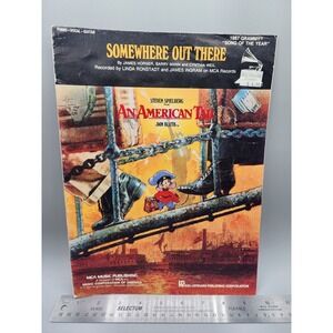 Somewhere Out There Sheet Music Piano Voice Guitar Ronstadt‎ Ingram  80s Grammy